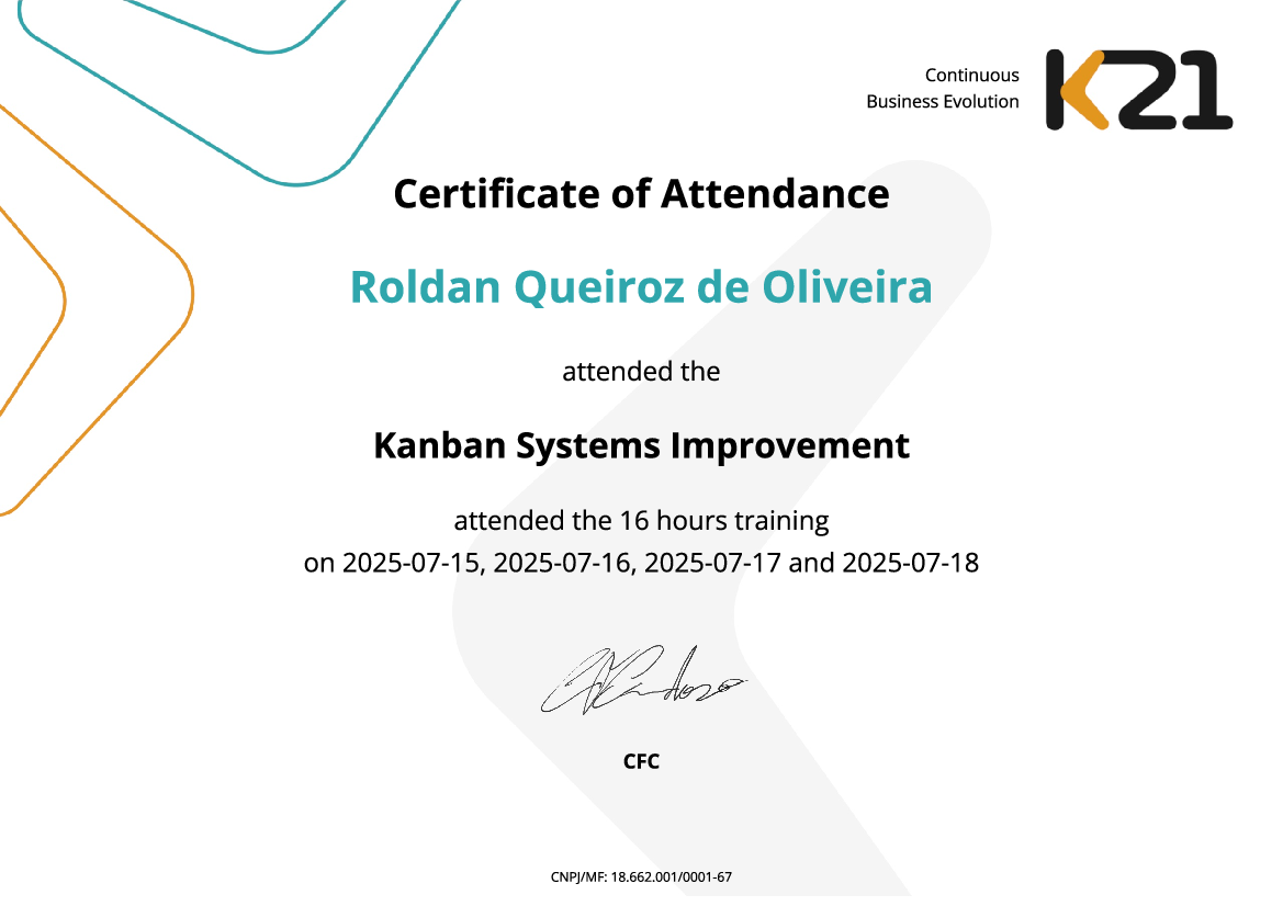 Certificado K21